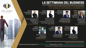 La settimana del business dal 28 novembre al 4 dicembre, webinar gratuiti sul web marketin